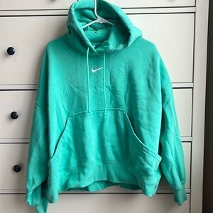 SOLD Nike Oversized Sea Blue Hoodie Sweatshirt
